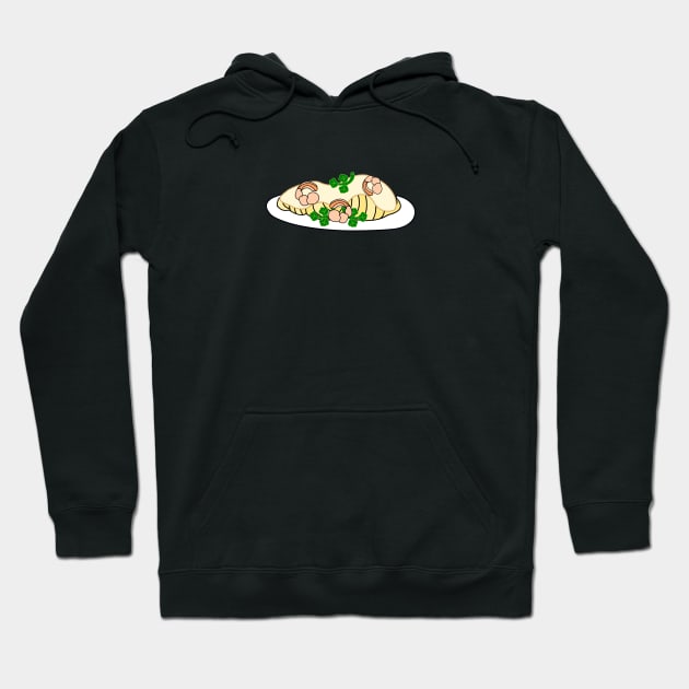 Shrimp Scampi Hoodie by traditionation